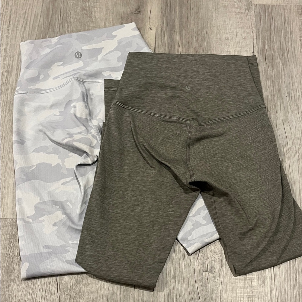 Lululemon Gray and Camouflage Leggings Bundle